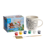 Кружка под раскраску на новый год &laquo;Весёлый Новый год&raquo;, 300 мл, новогодний набор для творчества