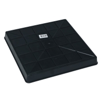 Поддон для рассады, 26,5 &times; 26,5 &times; 3 см, пластик, чёрный