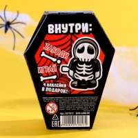 Хэллоуин. Игрушка заводная &laquo;Скелет&raquo;, с наклейками