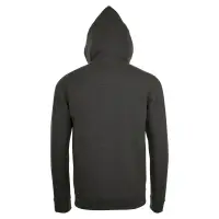 Толстовка унисекс Stone черный меланж, размер S