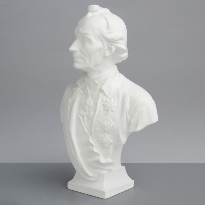Гипсовая фигура известные люди: Бюст Суворова, 18 х 9,5 х 29 см Гипсовая фигура известные люди: Бюст Суворова, 18 х 9,5 х 29 см