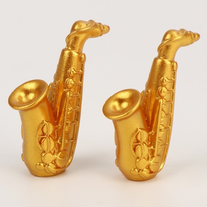 Миниатюра кукольная «Саксафон», набор 2 шт., размер 1 шт. — 1 × 4 см Миниатюра кукольная «Саксафон», набор 2 шт., размер 1 шт. — 1 × 4 см