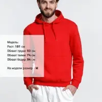 Худи унисекс Phoenix, красное, размер XXL