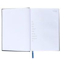 Ежедневник датированный 2024 года, А5, 176 листов, Attomex.Orion, обложка бумвинил, ляссе, блок 70 г/м2, синий