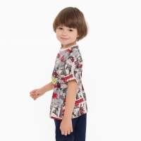 Футболка детская Marvel, цвет бежевый, рост 110-116 см (5-6 лет)