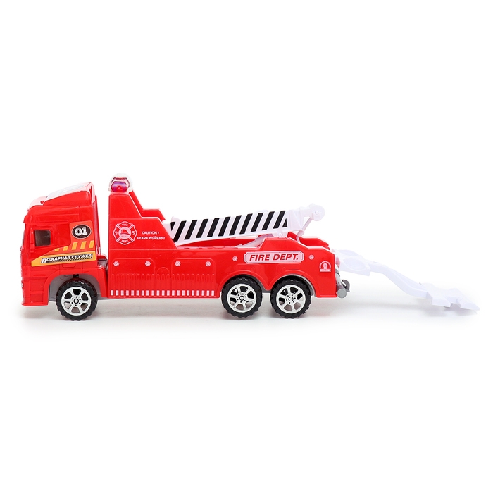 Грузовик &laquo;Эвакуатор&raquo;, инерционный, с машинкой, цвет красный