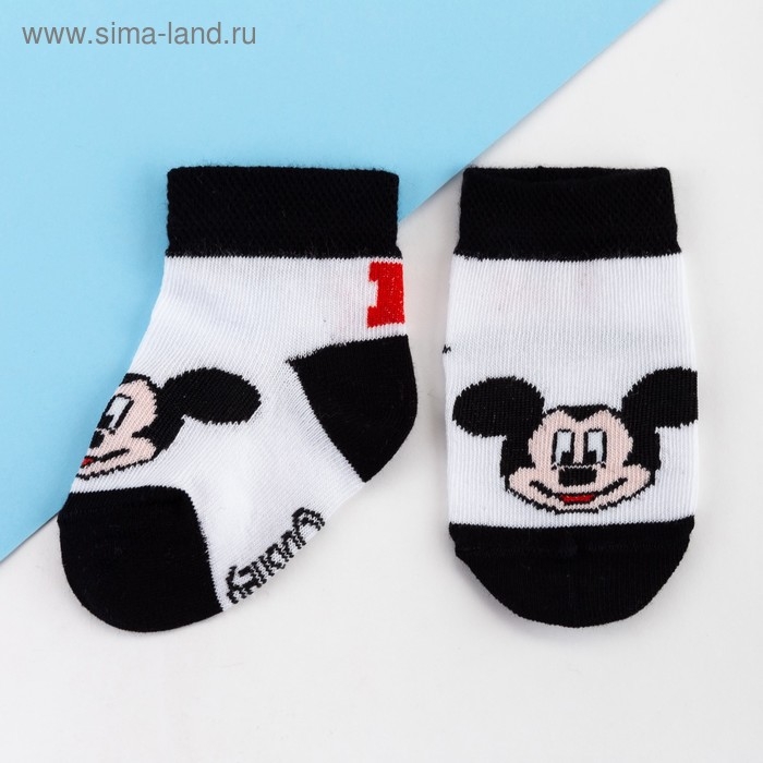 Набор носков Микки Маус, 2 пары, 12-14 см Набор носков Микки Маус, 2 пары, 12-14 см
