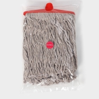 Насадка для швабры верёвочная Доляна, удлинённая насадка 21 см, хлопок, 31&times;21&times;4 см, цвет МИКС