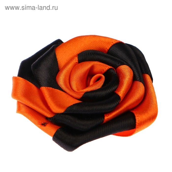 Брошь - цветок из георгиевской ленты Брошь - цветок из георгиевской ленты "9 мая - Вечный огонь"