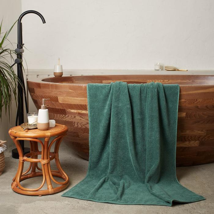 Полотенце махровое Полотенце махровое "Этель" Organic Eucalyptus 100х150 см, 100% хлопок, 420гр/м2