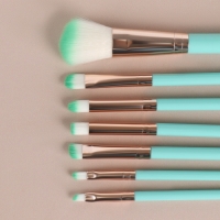 Набор кистей для макияжа, 7 предметов, цвет бирюзовый Набор кистей для макияжа, 7 предметов, цвет бирюзовый