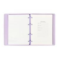 Записная книжка А5+ 120л ESCALADA, мяг обл, иск кожа, кр бл 70 г/м2, сиреневый