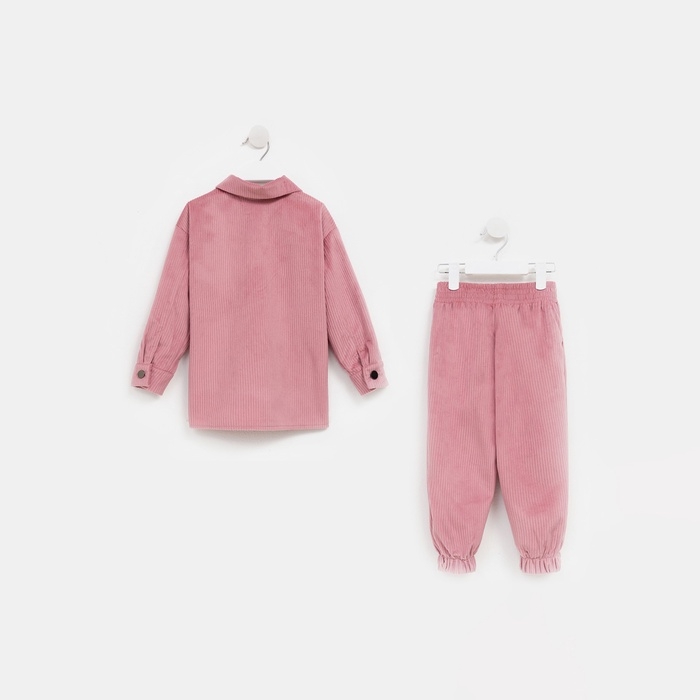 Костюм детский KAFTAN "Velvet", р. 34 (122-128), розовый