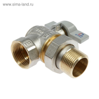 Кран шаровой "СТМ" СТАНДАРТ, 3/4", с американкой, угловой, бабочка Кран шаровой "СТМ" СТАНДАРТ, 3/4", с американкой, угловой, бабочка