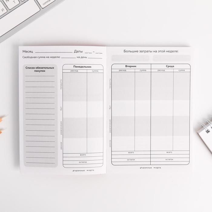 Умный блокнот CashBook А6, 68 листов &laquo;Кот трудоголик&raquo;