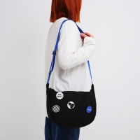 Сумка молодёжная на молнии, цвет чёрный Сумка молодёжная на молнии, цвет чёрный