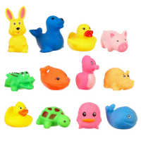 Набор резиновых игрушек для ванны &laquo;Малыши&raquo;, с пищалкой, 12 шт, Крошка Я