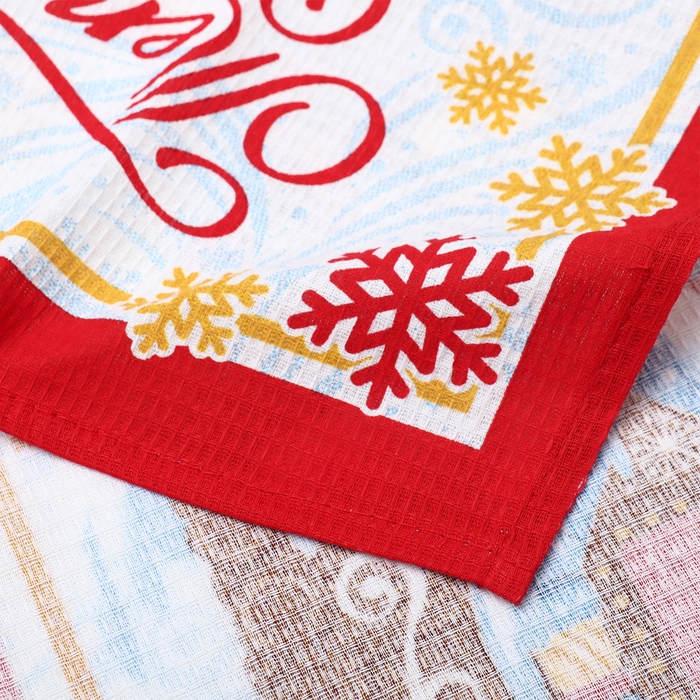 Набор кухонных полотенец Доляна &laquo;С новым годом&raquo; 35х60см-4шт, 100% хлопок