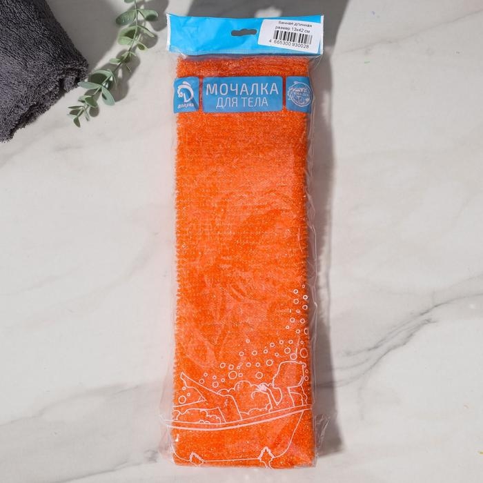 Мочалка для тела Доляна «Банная», длинная, 13×42 см, МИКС Мочалка для тела Доляна «Банная», длинная, 13×42 см, МИКС
