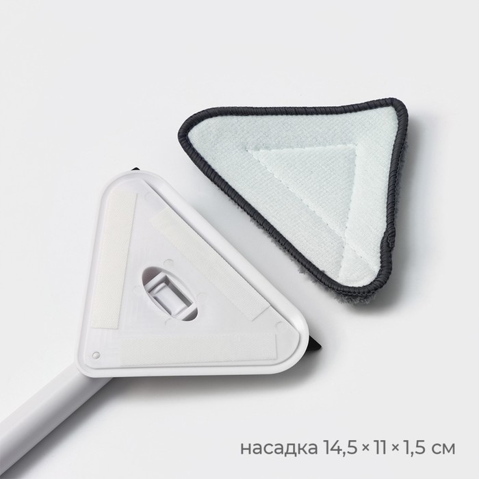 Щётка для окон Raccoon, поролоновая телескопическая насадка 47(80,5) см, две насадки из микрофибры с держателем 11,5×6,5 см Щётка для окон Raccoon, поролоновая телескопическая насадка 47(80,5) см, две насадки из микрофибры с держателем 11,5×6,5 см