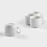 Набор фарфоровых чайных чашек &laquo;Экспресс&raquo;, 220 мл, 4 шт