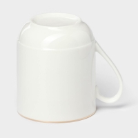 Кружка фарфоровая &laquo;Золотая линия&raquo;, 340 мл, цвет белый