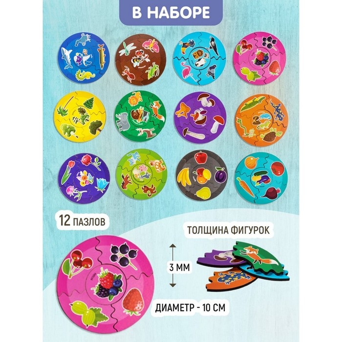 Пазлы из дерева &laquo;Мои первые пазлы. Мир вокруг&raquo;, 60 эл.