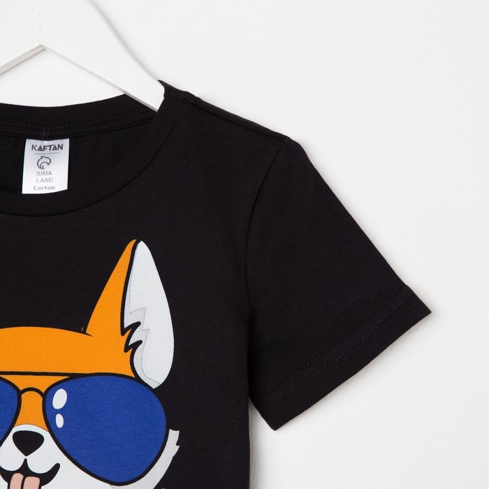 Футболка детская KAFTAN "Лучший сын" р.36 (134-140), черный