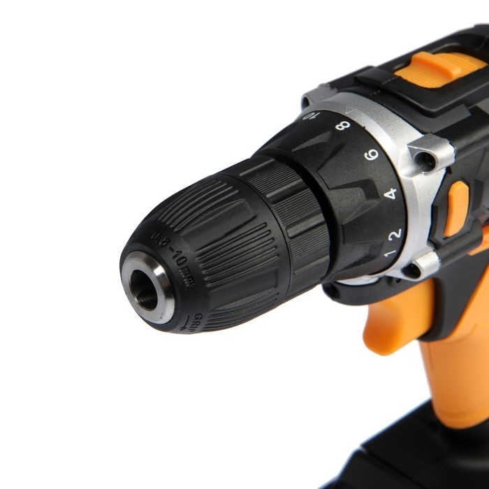 Дрель-шуруповерт DEKO DKCD20FU-Li, 20 В, 2х2 Ач, Li-lon, 42 Нм, 350/1350 об/мин + 63 пр.