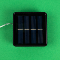 Гирлянда &laquo;Нить&raquo; 10 м роса, IP44, серебристая нить, 100 LED, свечение тёплое белое, 2 режима, солнечная батарея