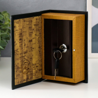 Сейф-книга дерево кожзам "Кофейня" 17х11х5 см Сейф-книга дерево кожзам "Кофейня" 17х11х5 см