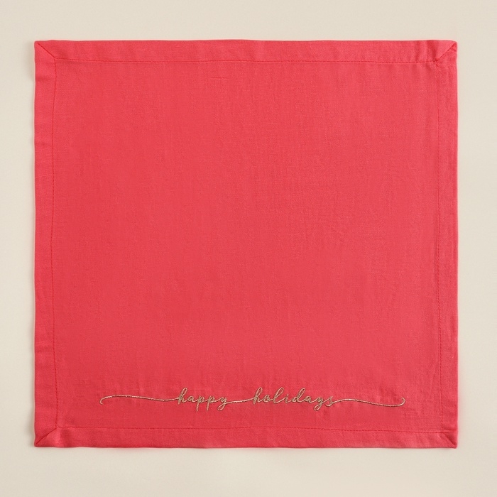 Наб. салфеток SL HOME Наб. салфеток SL HOME"Holidays"40х40см-4шт., лён 100%, 170 гр/м2