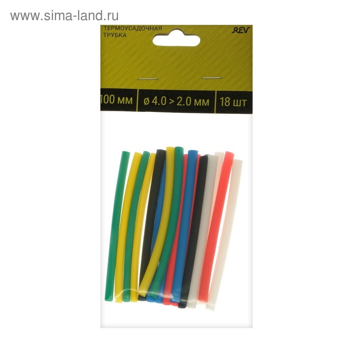 Термоусаживаемая трубка Duwi, 4/2 мм, набор, 18 шт. Термоусаживаемая трубка Duwi, 4/2 мм, набор, 18 шт.