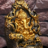 Фонтан настольный от сети, подсветка "Золотой Ганеша на ажурном троне" 28х20,5х20,5 см Фонтан настольный от сети, подсветка "Золотой Ганеша на ажурном троне" 28х20,5х20,5 см