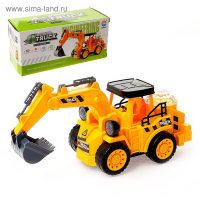 Экскаватор &laquo;Стройка&raquo;, работает от батареек, световые и звуковые эффекты