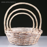 Набор корзин, 3 шт, 36х36х13х36 см