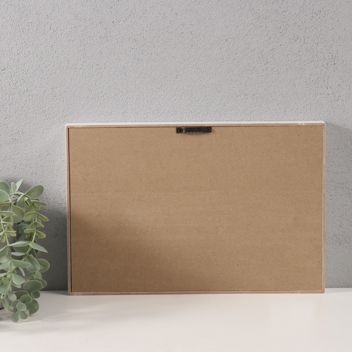 Крючки декоративные дерево с календарём "Сердце с бантом" 30х20 см