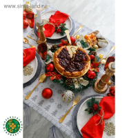 Скатерть "Сканди стиль" 180х146 см, 100% хлопок, 164 г/м2