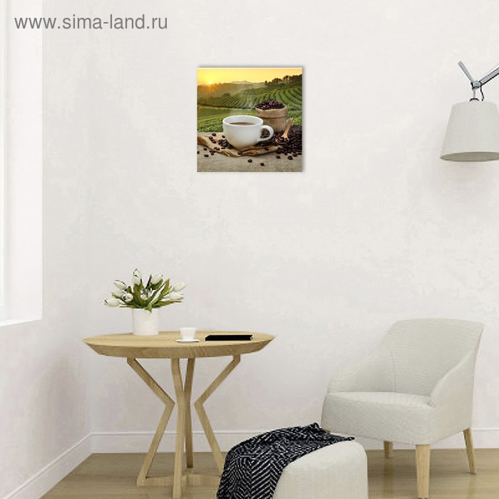 Картина на подрамнике Картина на подрамнике "Ароматный кофе" 40*40 см