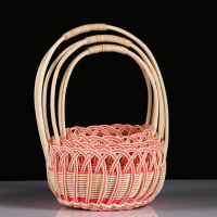 Набор корзин, 3 шт, 23&times;12/38 см, 21&times;11/37 см, 19&times;10/36 см, ротанг