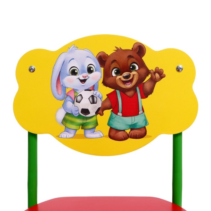 Стул детский &laquo;Зверята&raquo;, регулируемый, МИКС