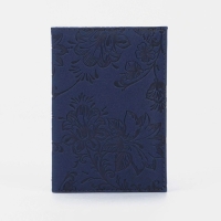 Обложка для паспорта, цвет тёмно-синий