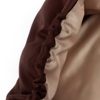 Лежанка для кошек и собак двусторонняя с игрушкой &laquo;Кофе с молоком&raquo; 50-30х12 см