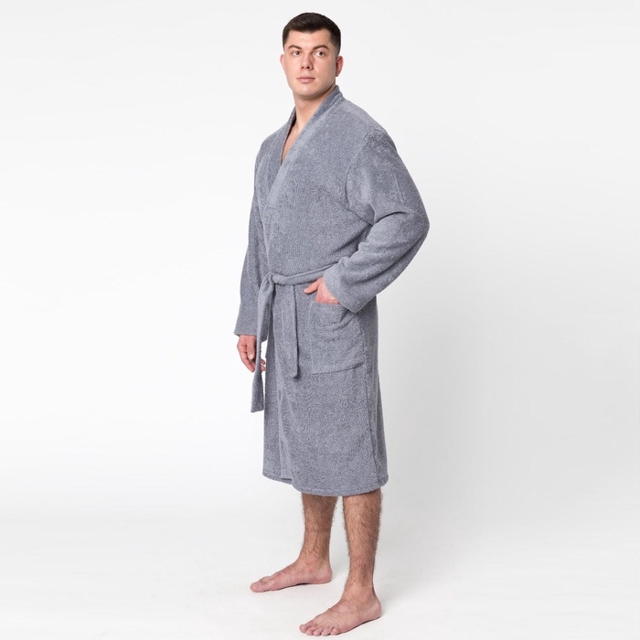 Халат махровый &laquo;Экономь и Я&raquo;, размер 52-54