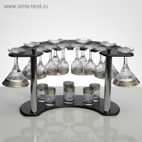 Мини-бар 18 предметов: мартини 190 мл + рюмка 55 мл + стопка 50 мл