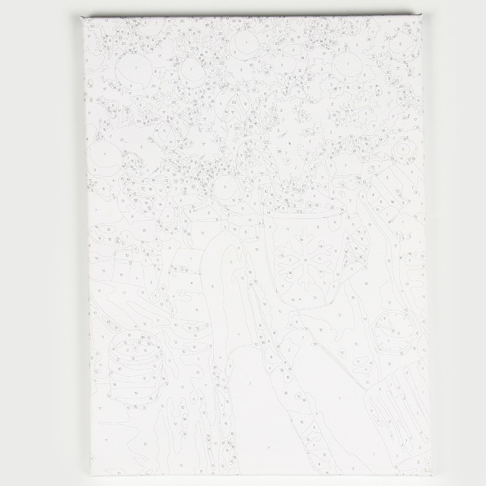 Картина по номерам на новый год на холсте с подрамником и поталью &laquo;Всё сбудется&raquo;, 30 х 40 см