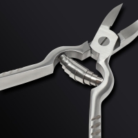 Кусачки педикюрные &laquo;Premium&raquo;, с фиксатором, усиленные, 13,8 см, длина лезвия - 19 мм, цвет серебристый