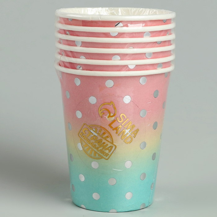 Стаканы бумажные «Летние краски», 6 шт Стаканы бумажные «Летние краски», 6 шт