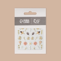 Наклейки для ногтей «Пчёлы и цветы», объёмные, разноцветные Наклейки для ногтей «Пчёлы и цветы», объёмные, разноцветные