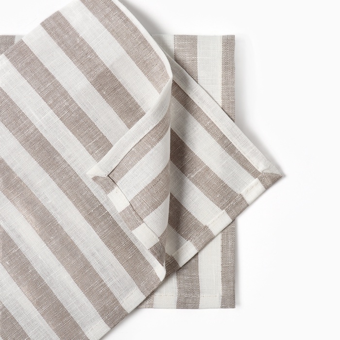 Набор салфеток Этель "Soprano" 30х40см-2 шт, лен 100%, 180 гр/м2